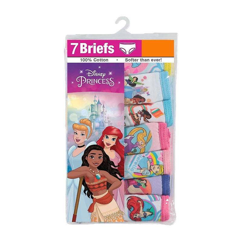 Little Girls Princess 7 Pack Brief Panty Gup7086