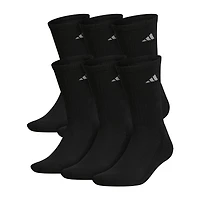 adidas Mens 6 Pair Crew Socks