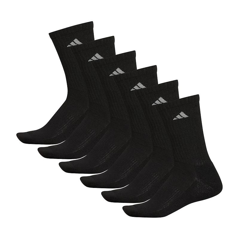 adidas Mens 6 Pair Crew Socks