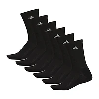 adidas Mens 6 Pair Crew Socks