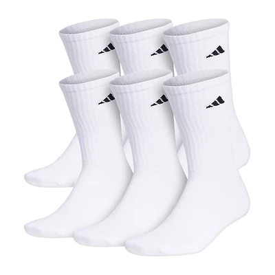 adidas Mens 6 Pair Crew Socks