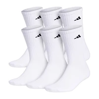 adidas Mens 6 Pair Crew Socks