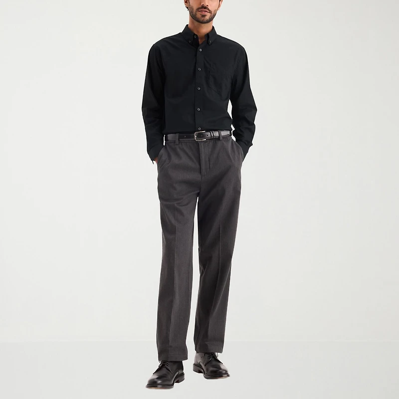 Dockers Stain Defender Mens Long Sleeve Regular Fit Button-Down Shirt