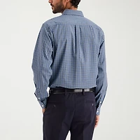 Dockers Stain Defender Mens Long Sleeve Regular Fit Button-Down Shirt