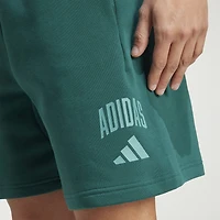 adidas Fleece Mens 7" Mid Rise Workout Shorts