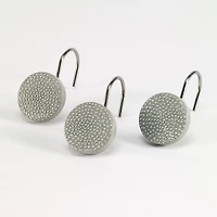Avanti Dotted Circle Shower Curtain Hooks