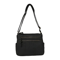 Bueno of California Medium Double Zip Crossbody Bag