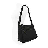 Bueno of California Medium Double Zip Crossbody Bag