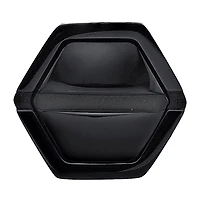 Mens Stainless Steel & Black IP Stud Earring