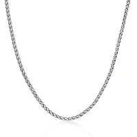 Mens Stainless Steel 30" 3mm Wheat Chain