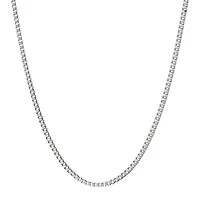 Mens Stainless Steel 18" 2mm Box Chain