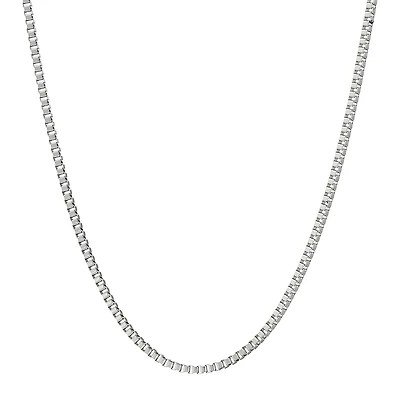 Mens Stainless Steel 18" 2mm Box Chain