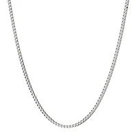 Mens Stainless Steel 18" 2mm Box Chain