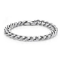Mens Stainless Steel 9" 12mm Chunky Curb Bracelet
