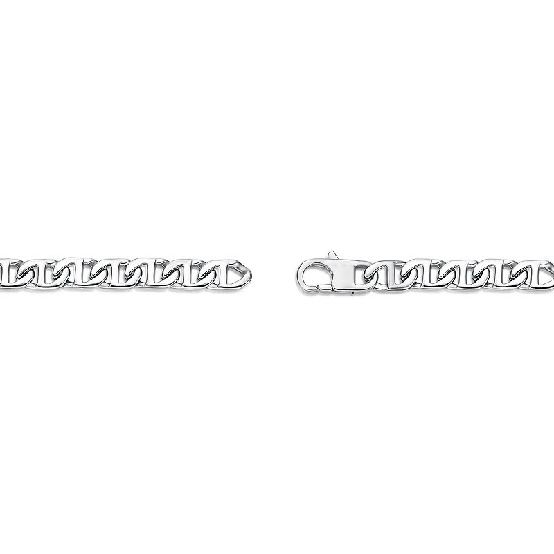 Mens Brushed Stainless Steel 9" 22mm Marine Link Bracelet
