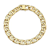 Mens Stainless Steel & Gold-Tone IP 9" 10mm Marine Link Bracelet