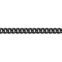 Mens Stainless Steel & Black IP 9" 12mm Chunky Curb Bracelet