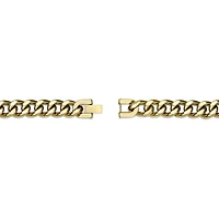 Mens Stainless Steel & Gold-Tone IP 9" 12mm Chunky Curb Bracelet