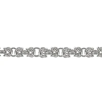 Mens Stainless Steel 18" 7mm Byzantine Chain