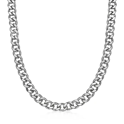 Mens Stainless Steel 12mm Chunky Curb Chain