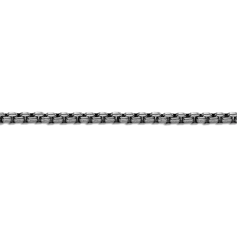 Mens Stainless Steel Inch Box Chain Necklace