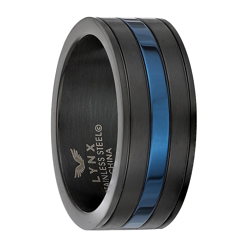 "Thin Blue Line" Mens 9M Stainless Steel Band