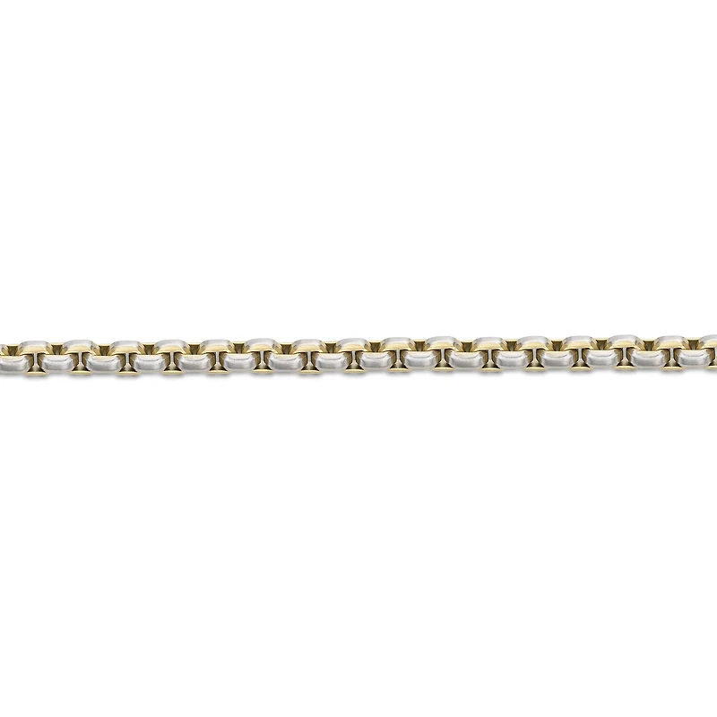 Mens Stainless Steel Inch Box Chain Necklace