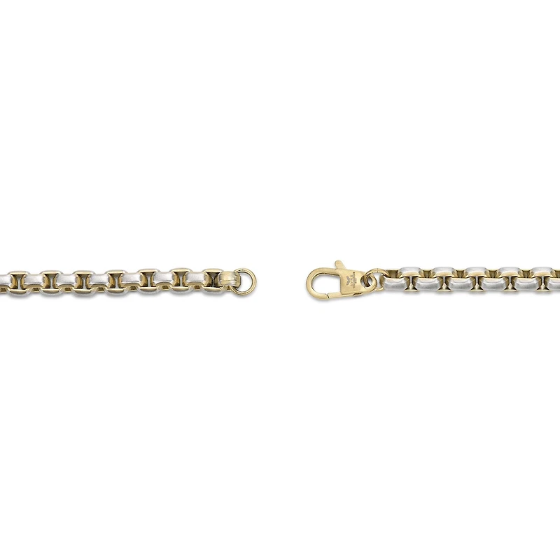 Mens Stainless Steel Inch Box Chain Necklace