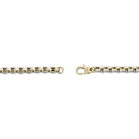 Mens Stainless Steel Inch Box Chain Necklace
