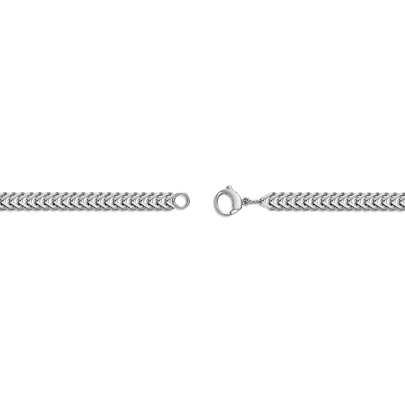 Mens Stainless Steel 24 Inch Herringbone Chain Necklace