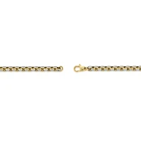 Mens Stainless Steel 8 1/2 Inch Solid Box Chain Bracelet
