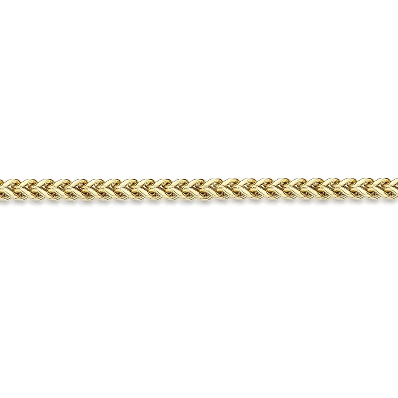 Mens Stainless Steel & Gold-Tone IP 9" 6mm Foxtail Bracelet