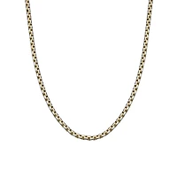 Mens Stainless Steel Inch Box Chain Necklace