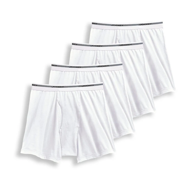 Jockey Cotton Bonus Pack Mens 4 Pack Boxer Briefs 9877