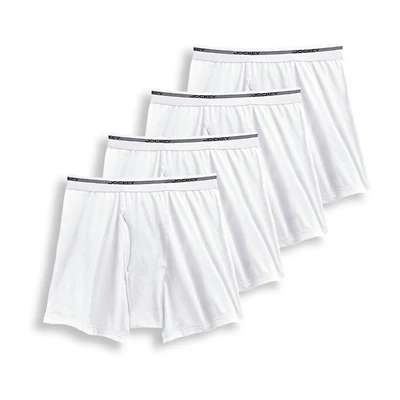 Jockey Cotton Bonus Pack Mens 4 Pack Boxer Briefs 9877