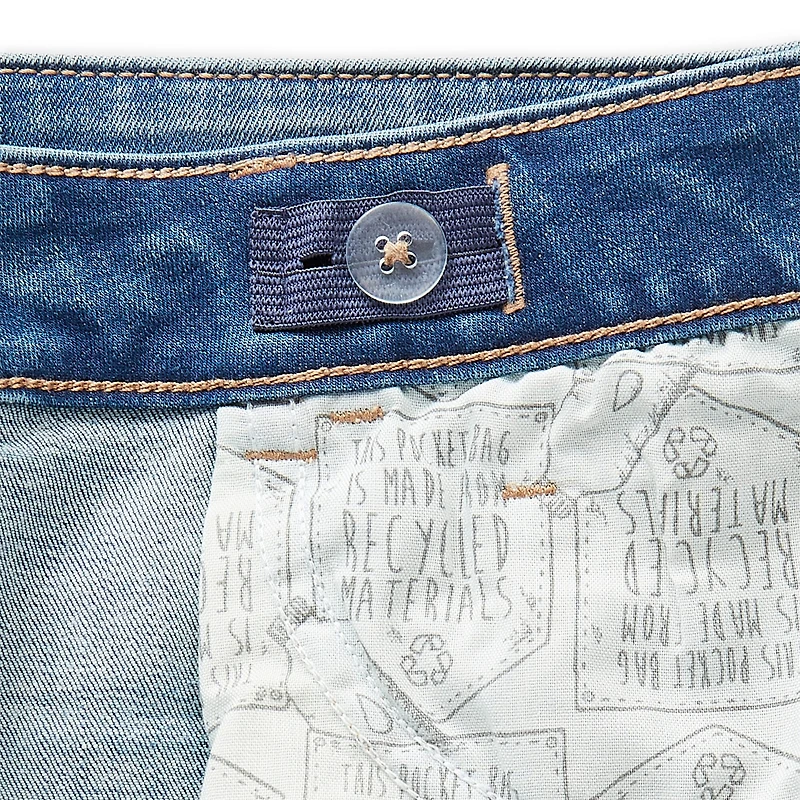 Thereabouts Little & Big Kid Girls Adaptive Adjustable Waist Stretch Fabric Straight Leg Jean