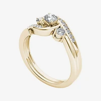 CT.T.W. Natural Diamond 10K Yellow Gold Bridal Ring Set