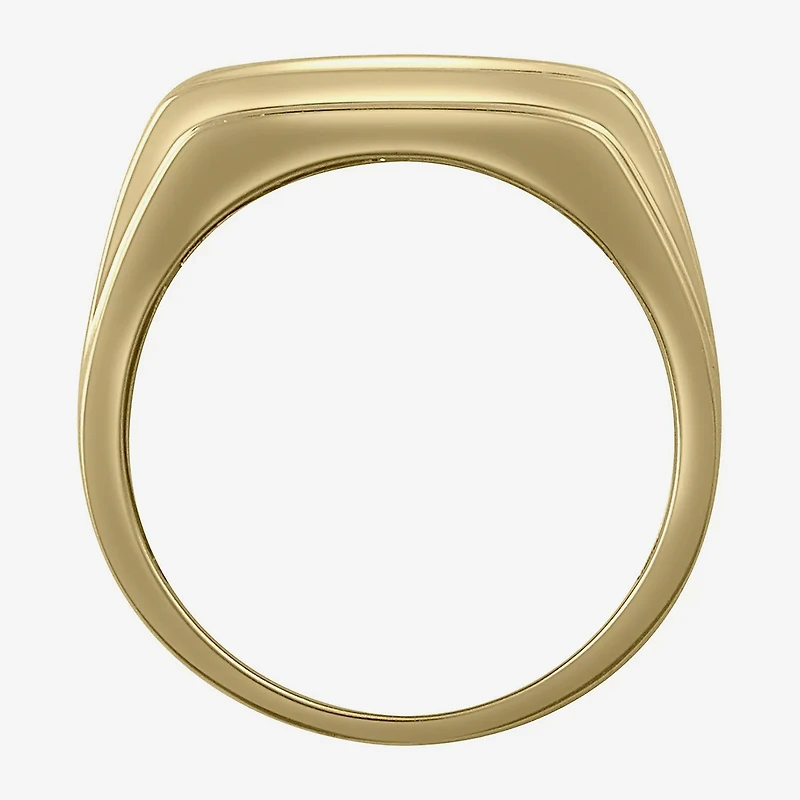 Mens 1/2 CT. T.W. Natural White Diamond 10K Gold Wedding Band