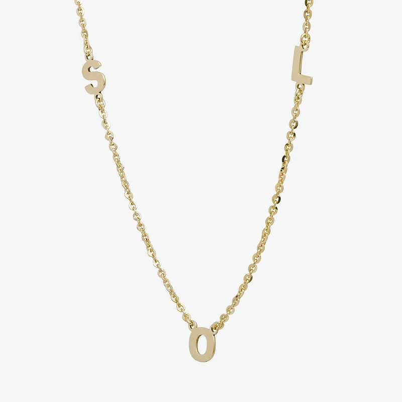 Womens 14K Gold Over Silver 16 Inch Cable Chain Necklace