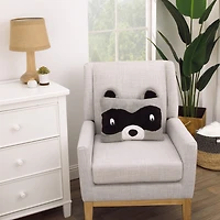Nojo Sherpa Raccoon Rectangular Throw Pillow