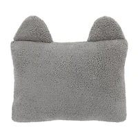 Nojo Sherpa Raccoon Rectangular Throw Pillow