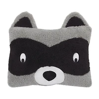 Nojo Sherpa Raccoon Rectangular Throw Pillow