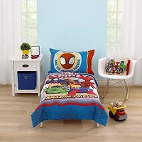 Spidey And His Amazing Friends 4-pc. Spiderman Toddler Bedding Set