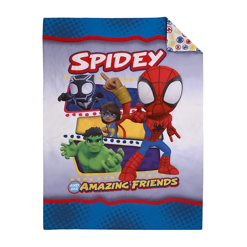 Spidey And His Amazing Friends 4-pc. Spiderman Toddler Bedding Set