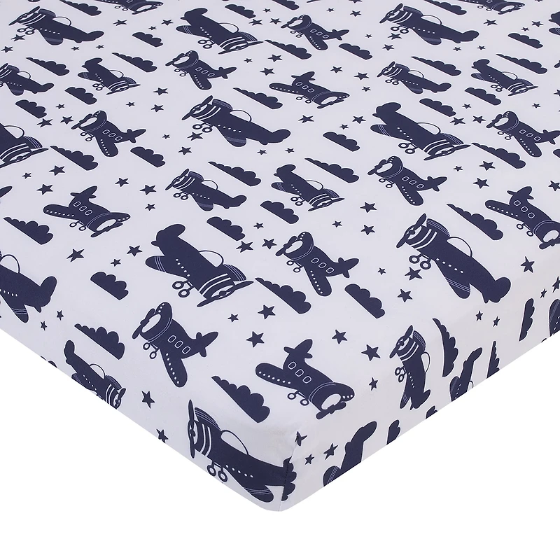 Nojo Mini Airplane 3-pc. Crib Bedding Set