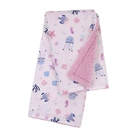 Nojo Pink Under The Sea Baby Blanket
