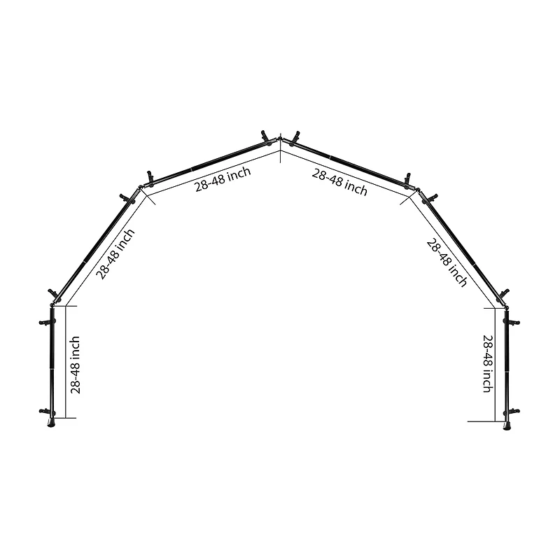 Rod Desyne Faceted 6 Sided Bay Window