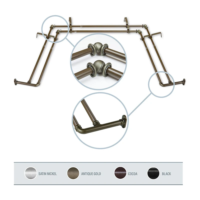 Rod Desyne Blackout Bay Window
