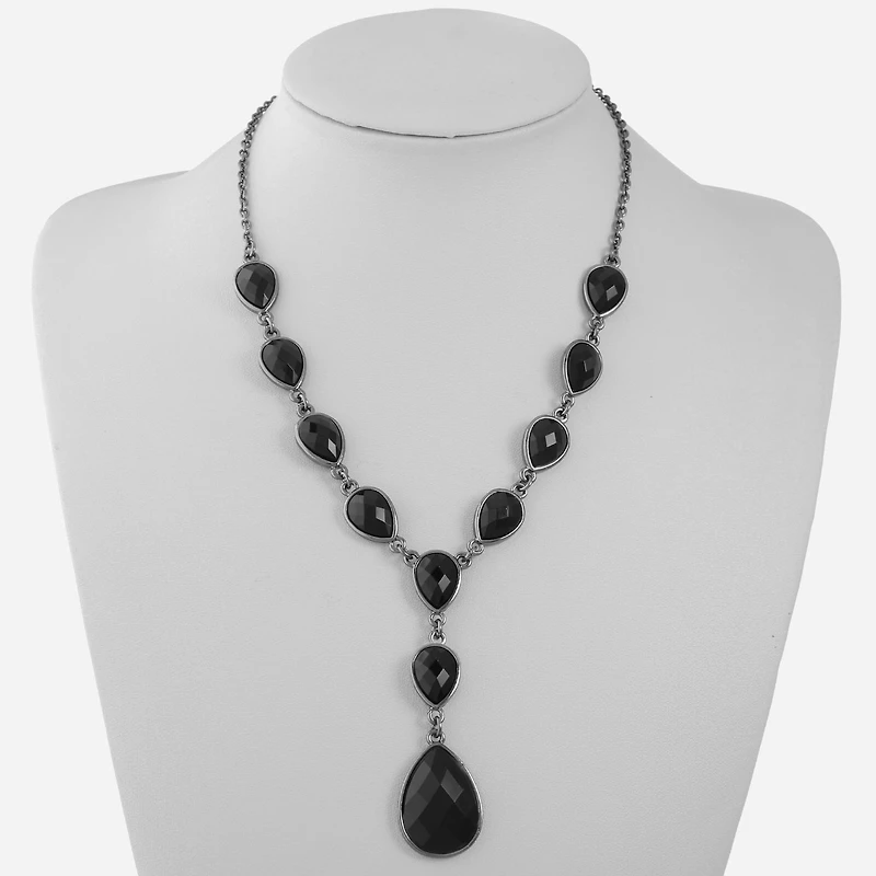 Mixit Black Womens Black 18 Inch Y Necklace