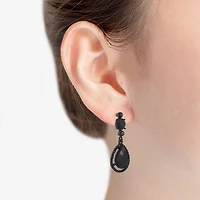 Mixit Black Womens Black Drop Earrings